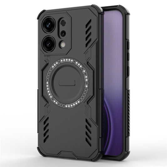 MagSafe-fodral för Oppo Reno14, Techsuit, ArmorMag, Svart