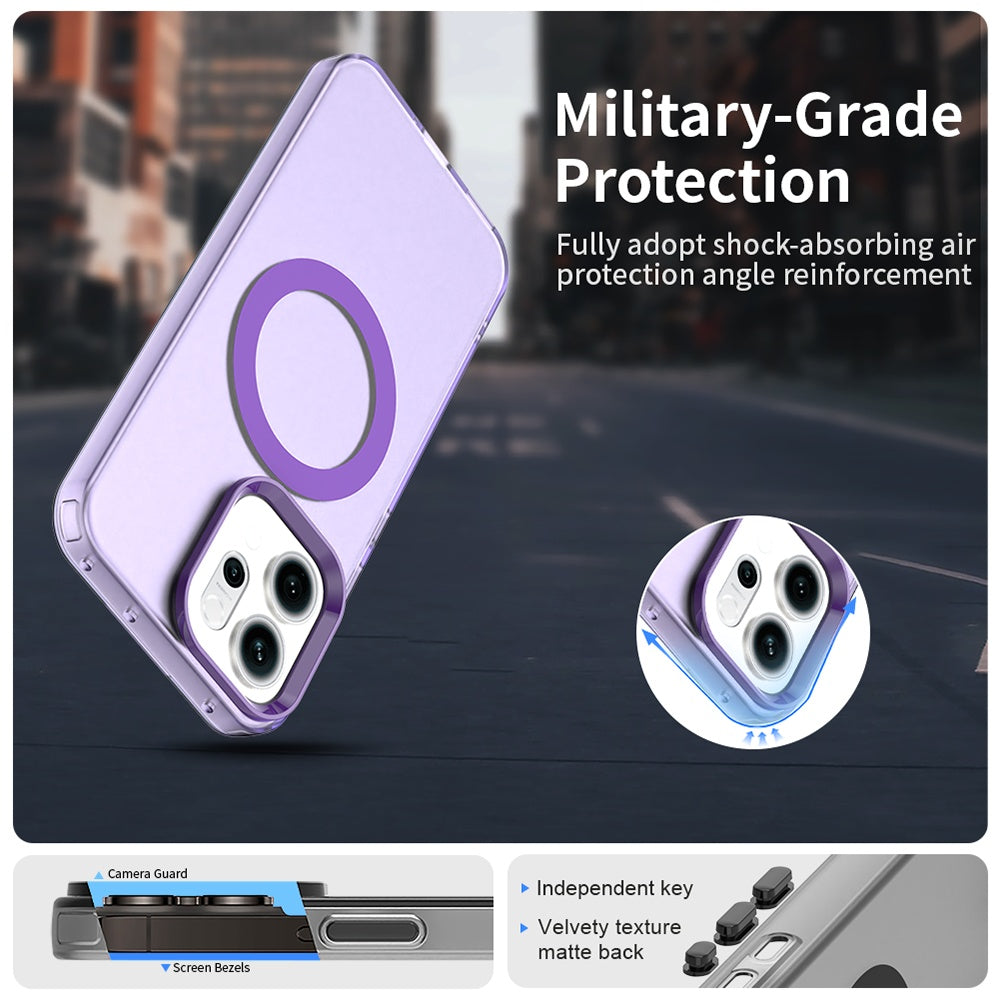 MagSafe-skal för Oppo Reno14, Techsuit, CandyCase, Lila