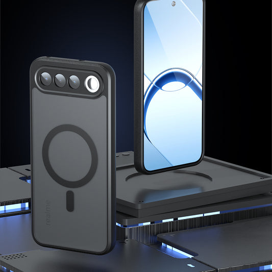 MagSafe-fodral för Realme 16, Techsuit, PureFrost, Satin svart