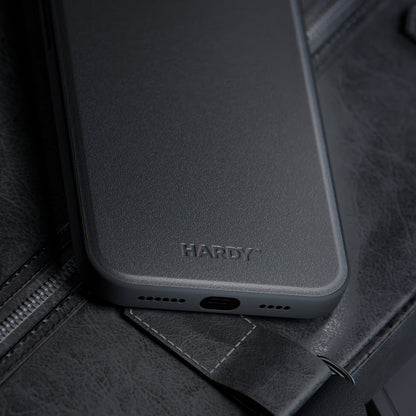 MagSafe Case for Samsung Galaxy S24 Ultra S928, 3MK, Hardy Silky Leather, Black 