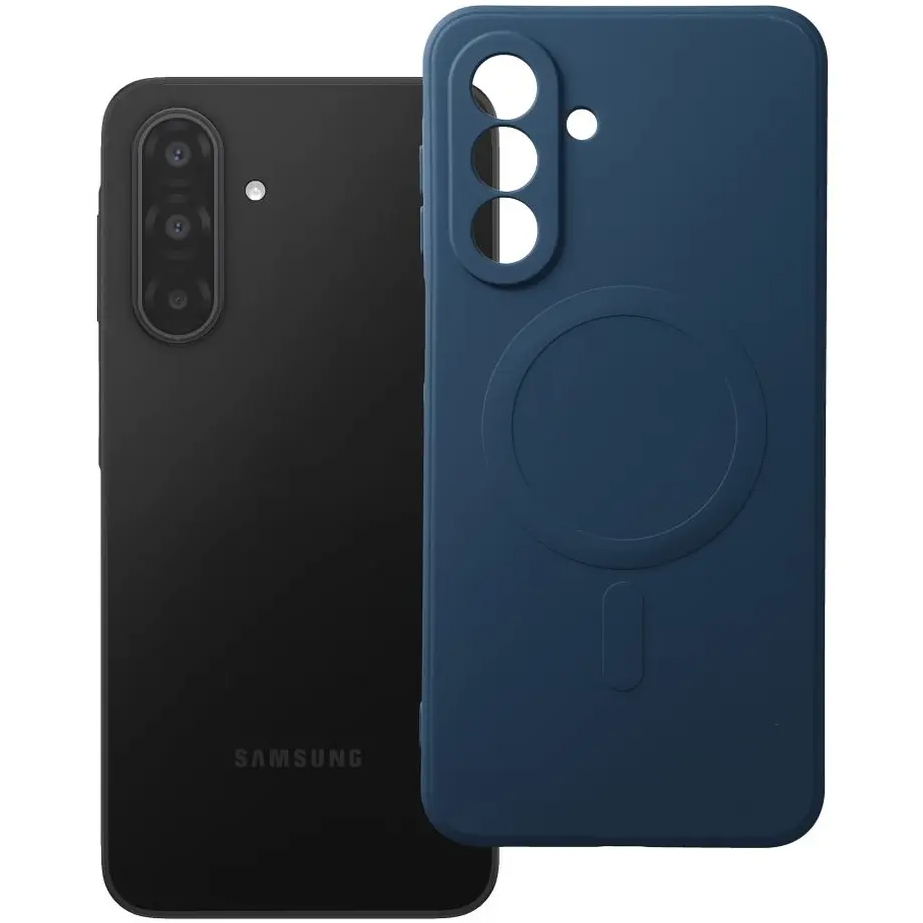 MagSafe-fodral för Samsung Galaxy A18 4G A185/ A17 4G A175 / A17 5G A176, OEM, Silicone Mag, Marinblå