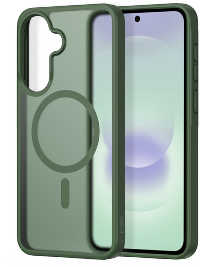 MagSafe-fodral för Samsung Galaxy A37 5G / A56 A566 / A36 A366, Tech-Protect, Magmat, Matt Grön