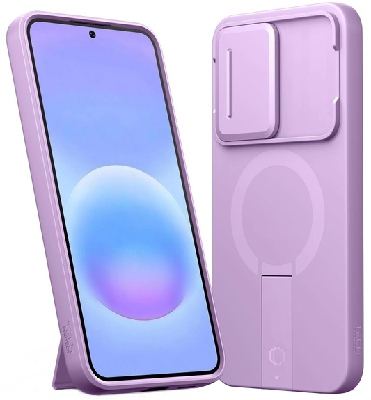 MagSafe-fodral för Samsung Galaxy A57 5G, Tech-Protect, Kevlar Aura, Lila