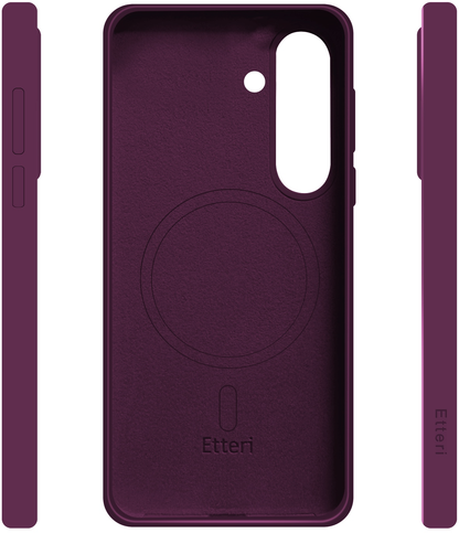 MagSafe-fodral för Samsung Galaxy A57 5G, Etteri, Silicone Mag, Vinröd