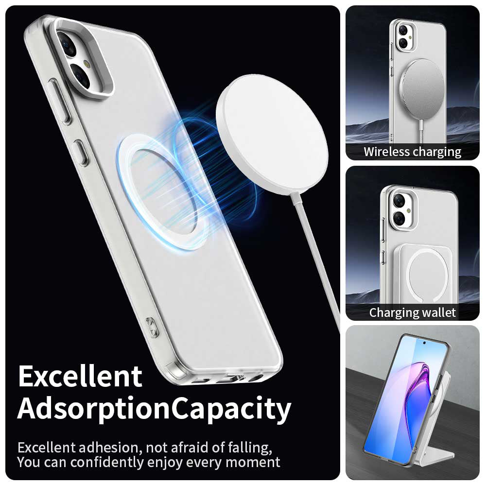 MagSafe-fodral för Samsung Galaxy A05 A055, Techsuit, CandyCase, Vit