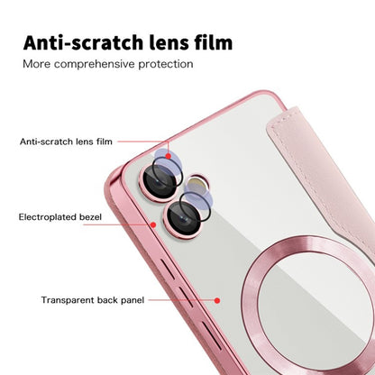 MagSafe-fodral för Samsung Galaxy A05 A055, Techsuit, SmartMag Book, Rosa