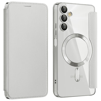 MagSafe-fodral för Samsung Galaxy A05s A057, Techsuit, SmartMag Book, Grå