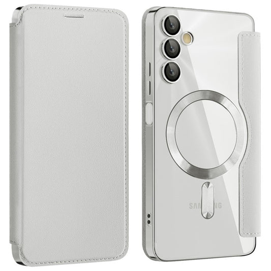 MagSafe-fodral för Samsung Galaxy A05s A057, Techsuit, SmartMag Book, Grå