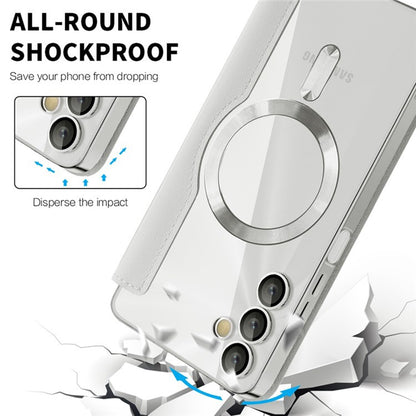 MagSafe-fodral för Samsung Galaxy A05s A057, Techsuit, SmartMag Book, Grå