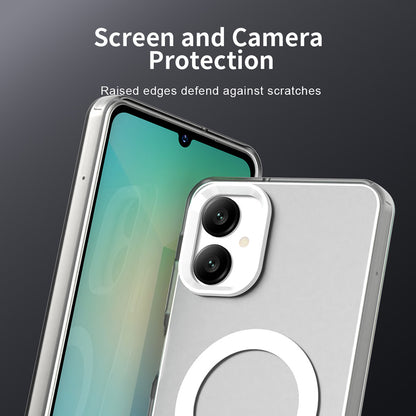 MagSafe-fodral för Samsung Galaxy A06 A065, Techsuit, CandyCase, Vit