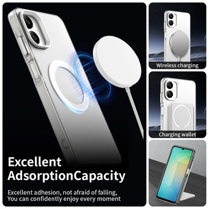 MagSafe-fodral för Samsung Galaxy A06 A065, Techsuit, CandyCase, Vit