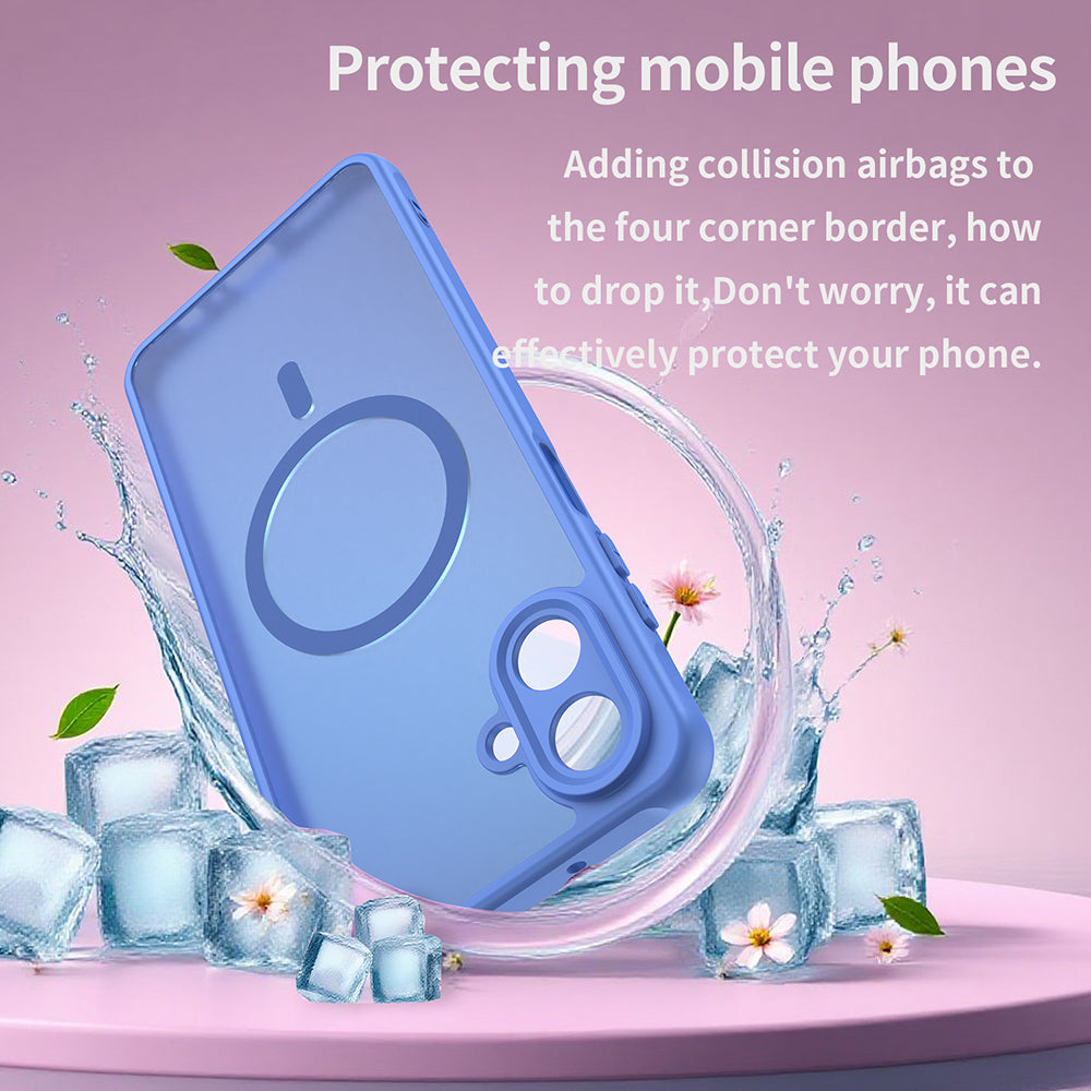 MagSafe-skal för Samsung Galaxy A07 4G A075, Techsuit, HaloFrost II, Blå