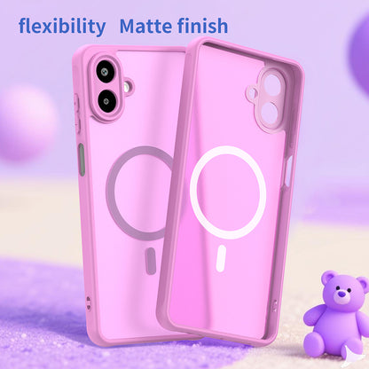 MagSafe-fodral för Samsung Galaxy A07 4G A075, Techsuit, HaloFrost II, Rosa