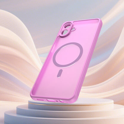 MagSafe-fodral för Samsung Galaxy A07 4G A075, Techsuit, HaloFrost II, Rosa