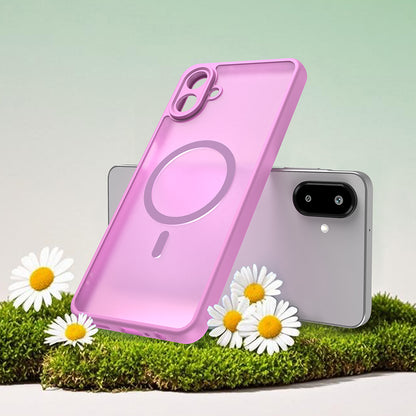 MagSafe-fodral för Samsung Galaxy A07 4G A075, Techsuit, HaloFrost II, Rosa