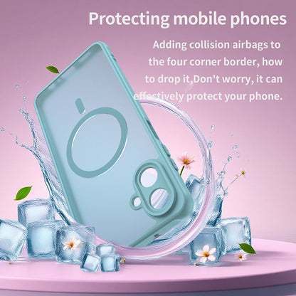 MagSafe-fodral för Samsung Galaxy A07 4G A075, Techsuit, HaloFrost II, Ljusgrön