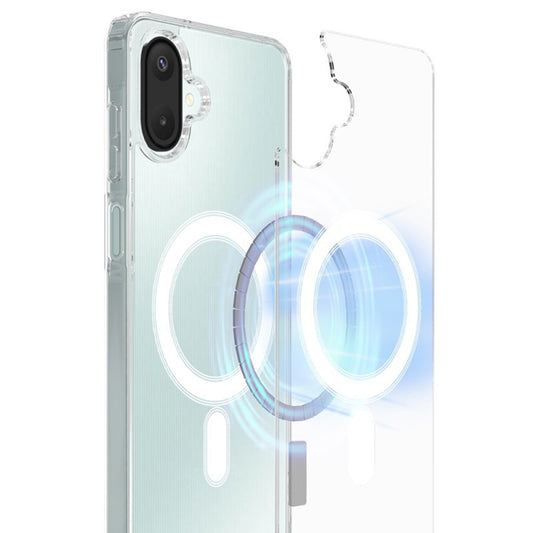 MagSafe-fodral för Samsung Galaxy A07 4G A075, Techsuit, Pro, Transparent