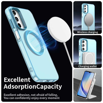 MagSafe-fodral för Samsung Galaxy A15 5G A156 / A15 A155, Techsuit, CandyCase, Blå