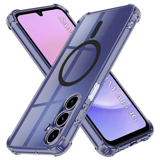 MagSafe-fodral för Samsung Galaxy A15 5G A156 / A15 A155, Techsuit, stöttåligt klart, rökfärgat