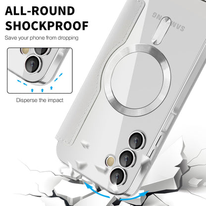 MagSafe-fodral för Samsung Galaxy A15 5G A156 / A15 A155, Techsuit, SmartMag Book, Grå