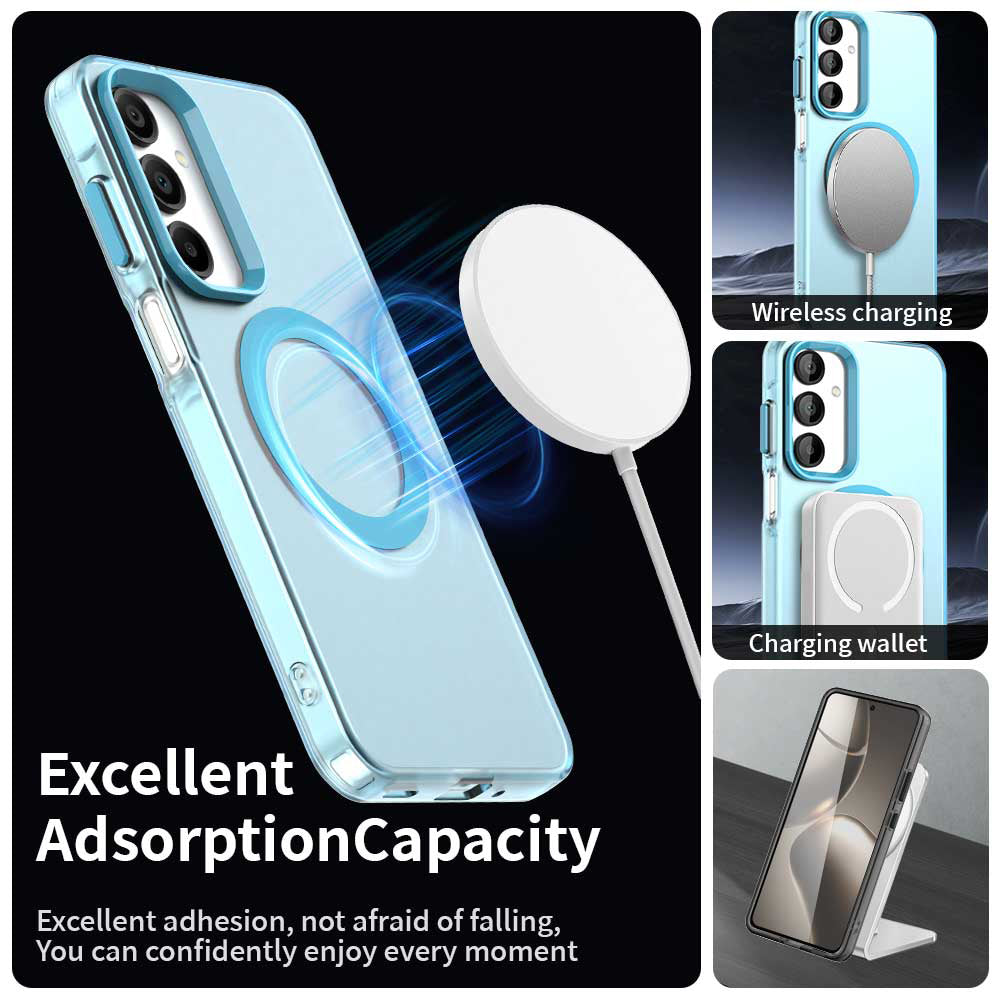 MagSafe-fodral för Samsung Galaxy A16 5G A166 / A16 4G A165, Techsuit, CandyCase, Blå