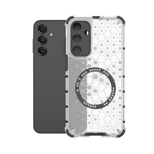 MagSafe-fodral för Samsung Galaxy A16 5G A166 / A16 4G A165, Techsuit, HoneyComb Shield, Vit