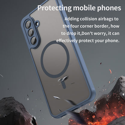 MagSafe-fodral för Samsung Galaxy A17 5G, Techsuit, HaloFrost II, Marinblå