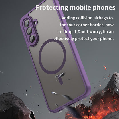 MagSafe Case for Samsung Galaxy A17 5G A176, Techsuit, HaloFrost II, Purple