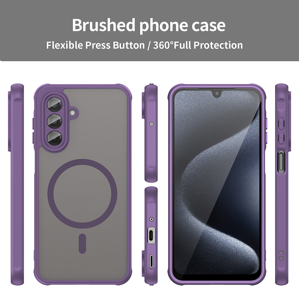 MagSafe Case for Samsung Galaxy A17 5G A176, Techsuit, HaloFrost II, Purple