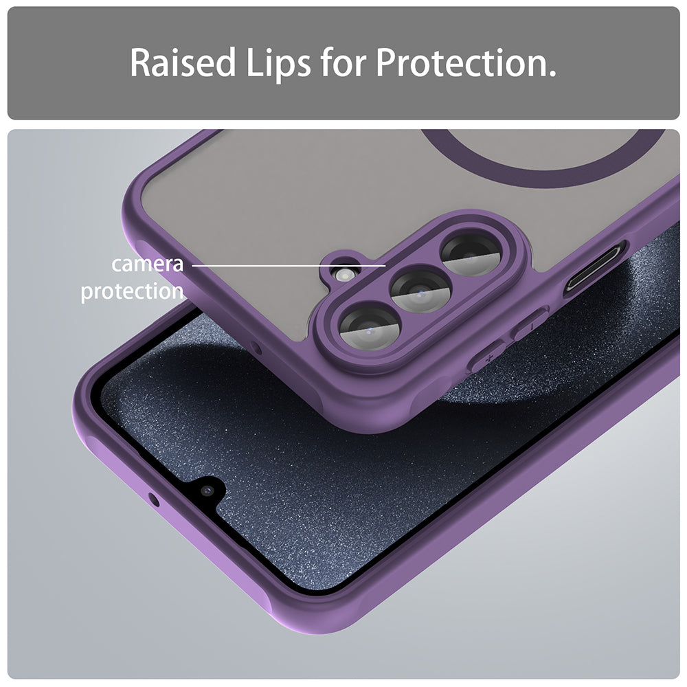 MagSafe Case for Samsung Galaxy A17 5G A176, Techsuit, HaloFrost II, Purple