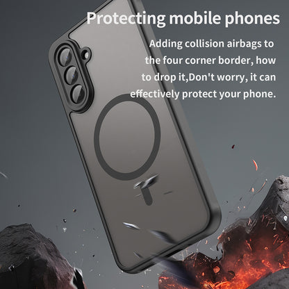 MagSafe-fodral för Samsung Galaxy A17 5G, Techsuit, HaloFrost II, Svart