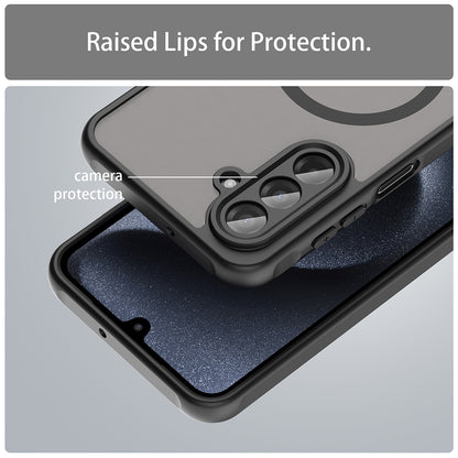 MagSafe-fodral för Samsung Galaxy A17 5G, Techsuit, HaloFrost II, Svart