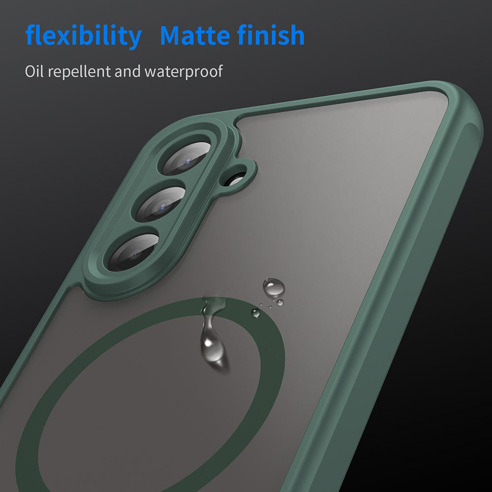 MagSafe-fodral för Samsung Galaxy A17 5G, Techsuit, HaloFrost II, Grön