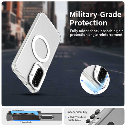 MagSafe-fodral för Samsung Galaxy A26 A266, Techsuit, CandyCase, Vit