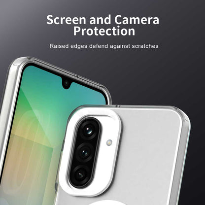 MagSafe-fodral för Samsung Galaxy A26 A266, Techsuit, CandyCase, Vit