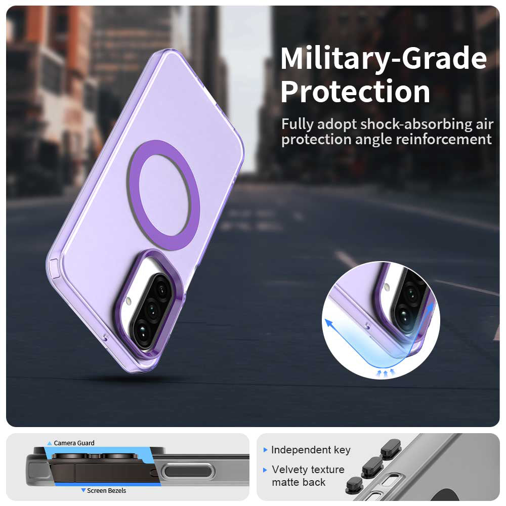 MagSafe-fodral för Samsung Galaxy A26 A266, Techsuit, CandyCase, Lila
