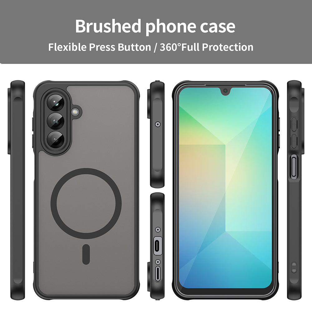 MagSafe-fodral för Samsung Galaxy A26 A266, Techsuit, HaloFrost II, Svart