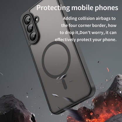 MagSafe-fodral för Samsung Galaxy A26 A266, Techsuit, HaloFrost II, Svart