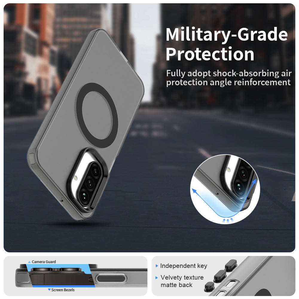 MagSafe-fodral för Samsung Galaxy A27 5G, Techsuit, CandyCase, Svart