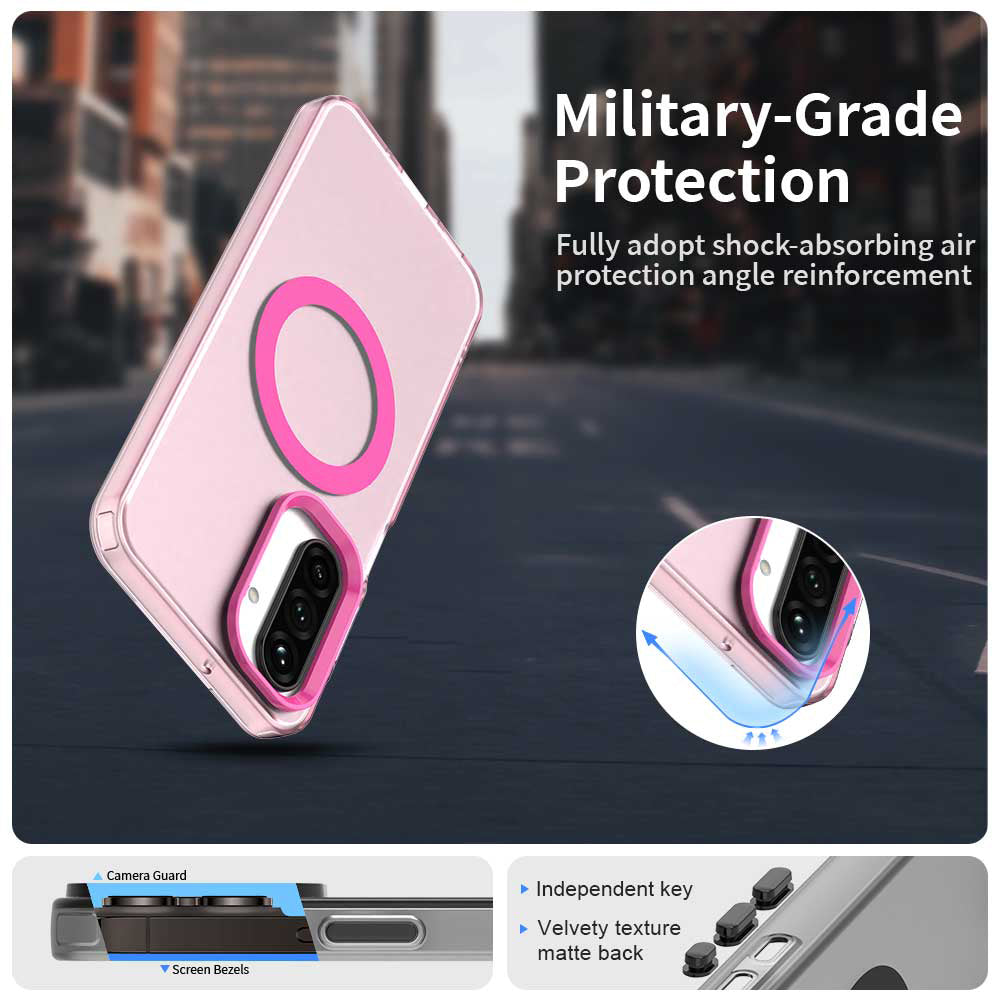 MagSafe-fodral för Samsung Galaxy A27 5G, Techsuit, CandyCase, Rosa