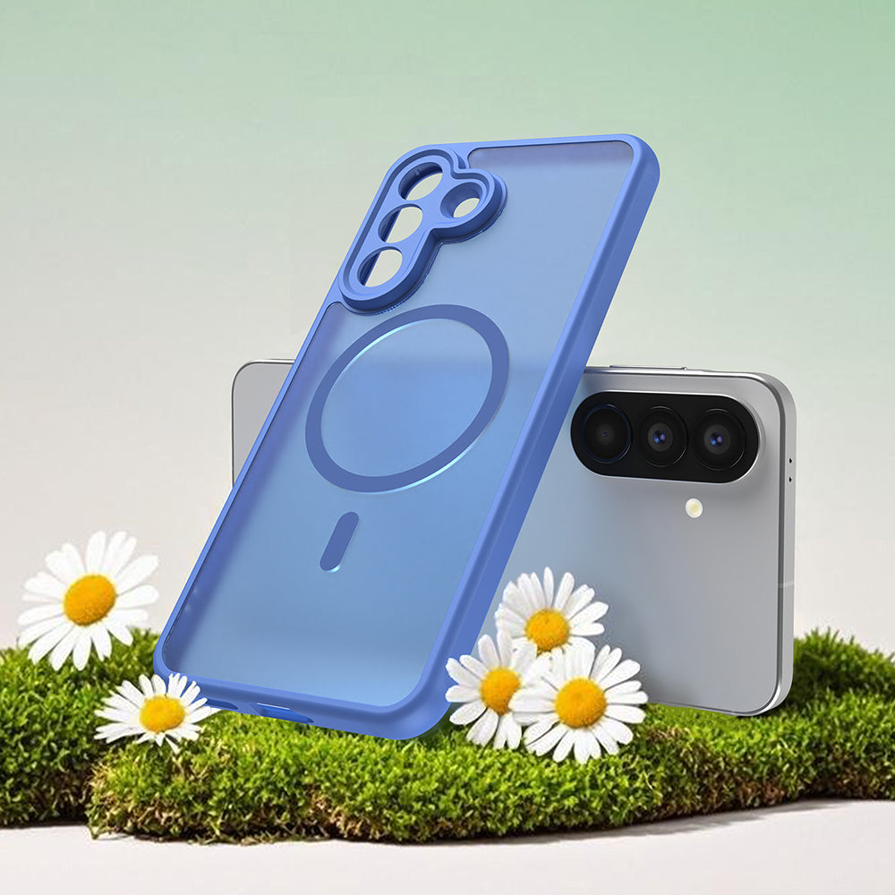 MagSafe-fodral för Samsung Galaxy A27 5G, Techsuit, HaloFrost II, Blå