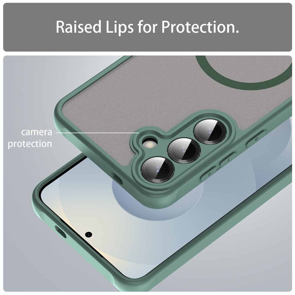 MagSafe-fodral för Samsung Galaxy A27 5G, Techsuit, HaloFrost II, Grön