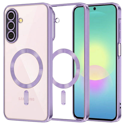 MagSafe-fodral för Samsung Galaxy A27 5G, Techsuit, Luxury Crystal, Ljuslila