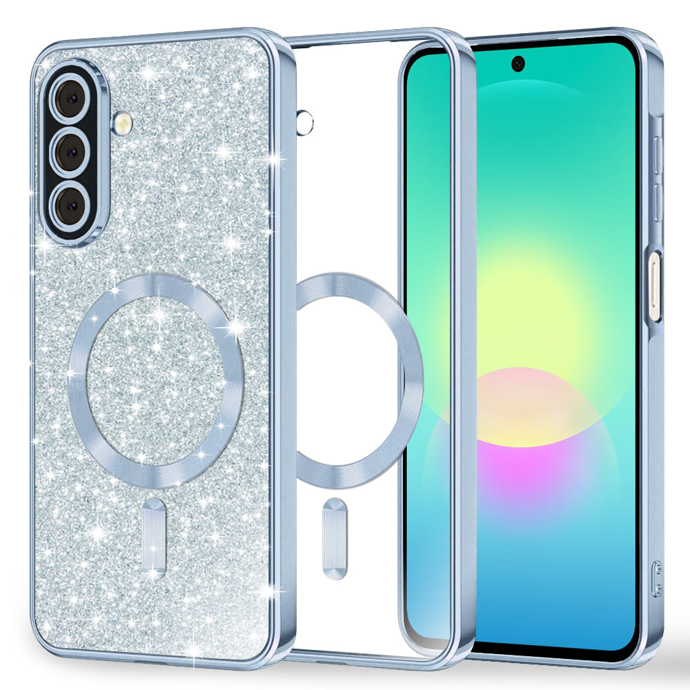MagSafe-fodral för Samsung Galaxy A27 5G, Techsuit, Luxury Glitter, Bleu