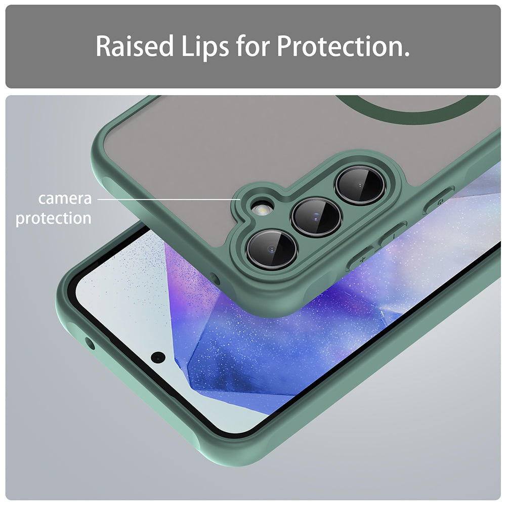 MagSafe-fodral för Samsung Galaxy A35 5G A356, Techsuit, HaloFrost II, Grön