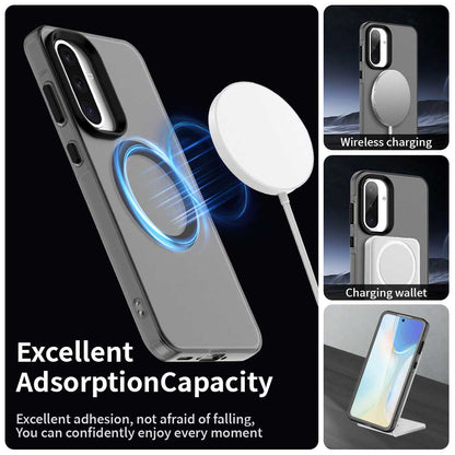 MagSafe-fodral för Samsung Galaxy A36 A366, Techsuit, CandyCase, Svart