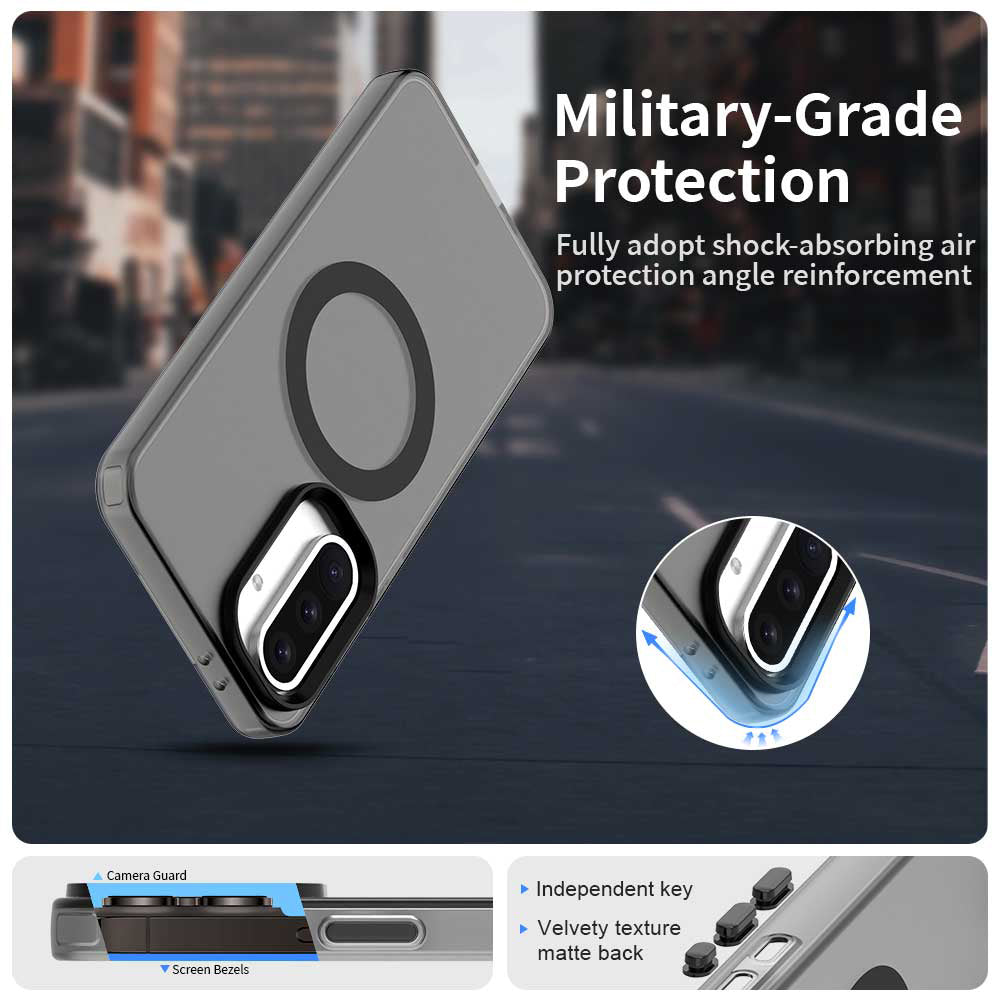 MagSafe-fodral för Samsung Galaxy A36 A366, Techsuit, CandyCase, Svart