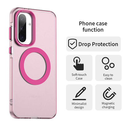 MagSafe-fodral för Samsung Galaxy A36 A366, Techsuit, CandyCase, Rosa