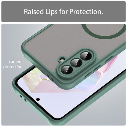 MagSafe-fodral för Samsung Galaxy A36 A366, Techsuit, HaloFrost II, Grön