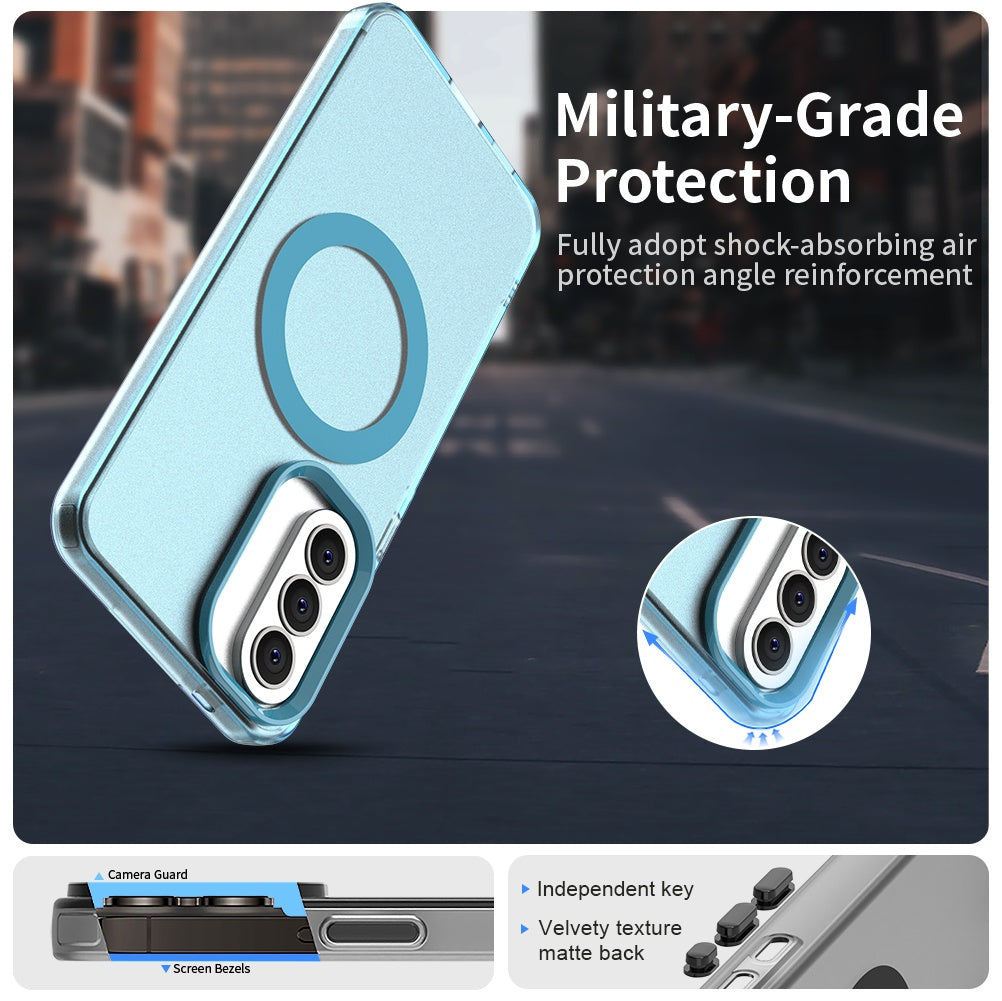 MagSafe-skal för Samsung Galaxy A37 5G, Techsuit, CandyCase, Blå